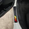 Tricolor Door Sill Protectors For Toyota Tacoma TRD 4Runner Tundra Rav4 Highlander Accessories, Carbon Fiber Front/Rear Door Sill Plate Guard, Retro