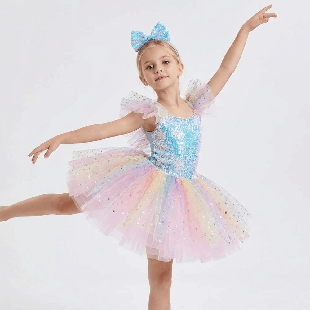 Romantic Ballet Tutu Skirt Puffy Princess Dress Fashion Performance Costume  Dance