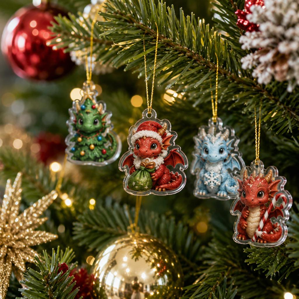 2D planar acrylic ornaments Countdown arrival calendar gift