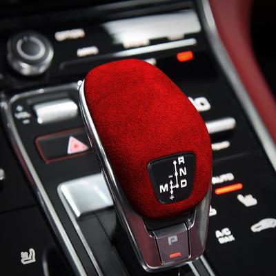 Nový semišový obal na interiér vozu Porsche Panamera 971 Kryt hlavice řadicí páky Ozdobná nálepka Příslušenství