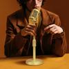 Nostalgic Old Fashioned Simulation Microphone Retro Film Photography Accessory for Wedding Photography Faux Mic Props