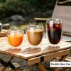 80/150/250/450/650ml Double-Wall Insulated Clear Glass Espresso Cups Perfect For Tea, Coffee, Latte, Cafe, Milk, Restaurant Use