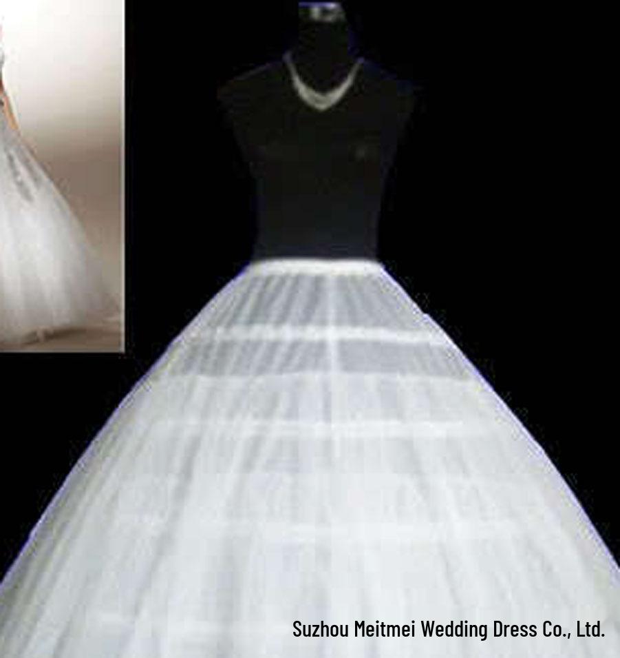 Six Steel Ring Layered Wedding Dress Petticoat - Extra Puffy Ball Gown Liner