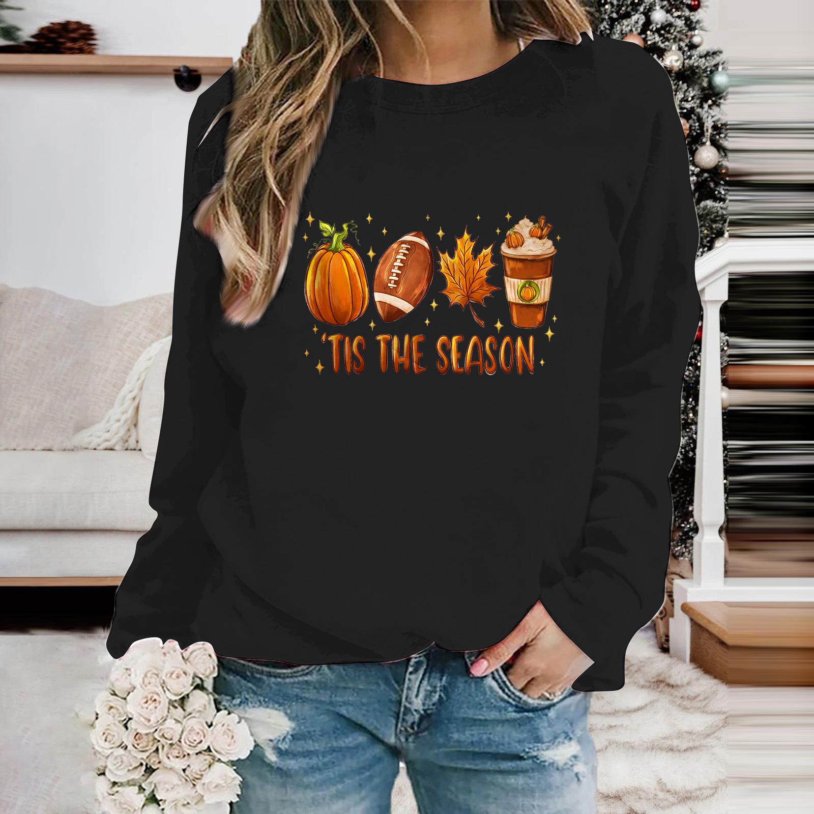 

Женская повседневная толстовка с капюшоном на Хэллоуин с принтом тыквы и лампы, с длинными рукавами и круглым вырезом, модные толстовки с капюшоном, женские топы 4XL