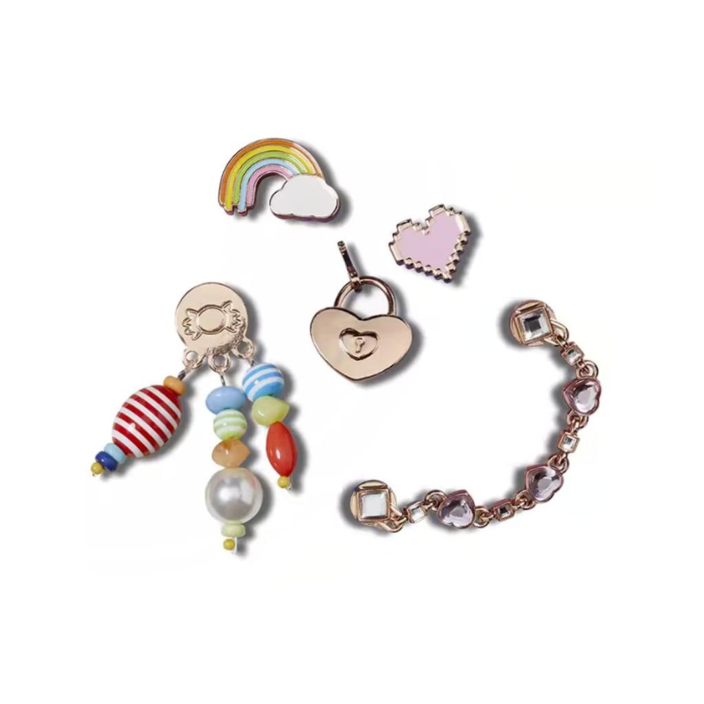 Crocs Charm Decoration Diamond Shining Five-Piece Set Women Accessories Multicolor 10011499