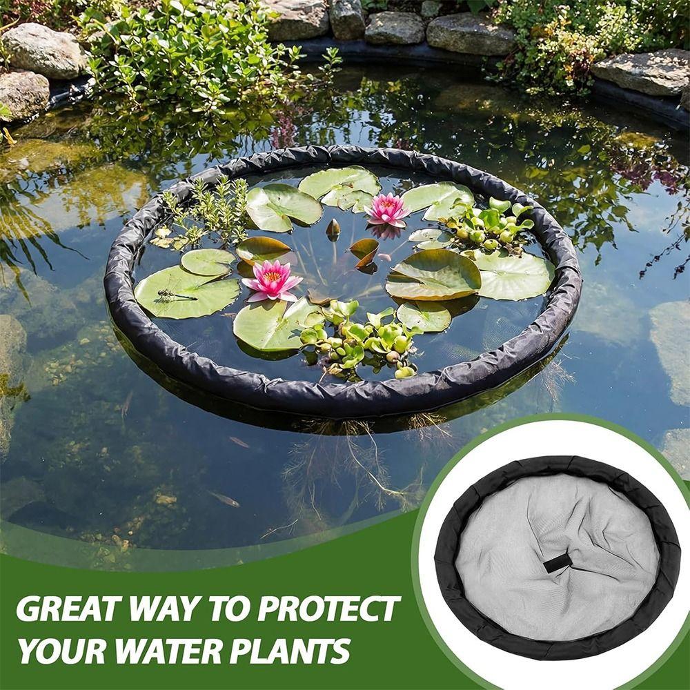 Feinmaschiges schwimmendes Insel-Pflanzenschutznetz Polyester Wasserpflanzenkorb Wasserelemente