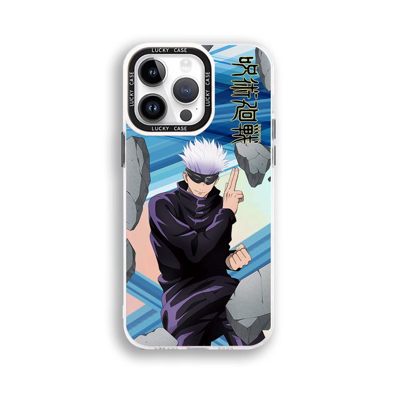 כיסוי טלפון אנימה Jujutsu Kaisen Gojo Satoru עבור Vivo V30/V30 Pro/S18 Pro - גימור מט