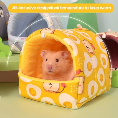 Petit nid pour animaux de compagnie, Durable et confortable, grand espace, maison semi-fermée pour cochon d'inde, lit, fournitures pour animaux de compagnie