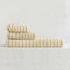 Premium Cotton Striped Towel Set Thick Absorbent Antibacterial Bath Hand Face Home Gym Travel