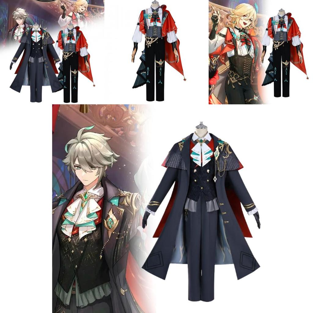 Genshin Impact Alhaitham Kaveh Cosplay Costume With Accessories For Game Role Play