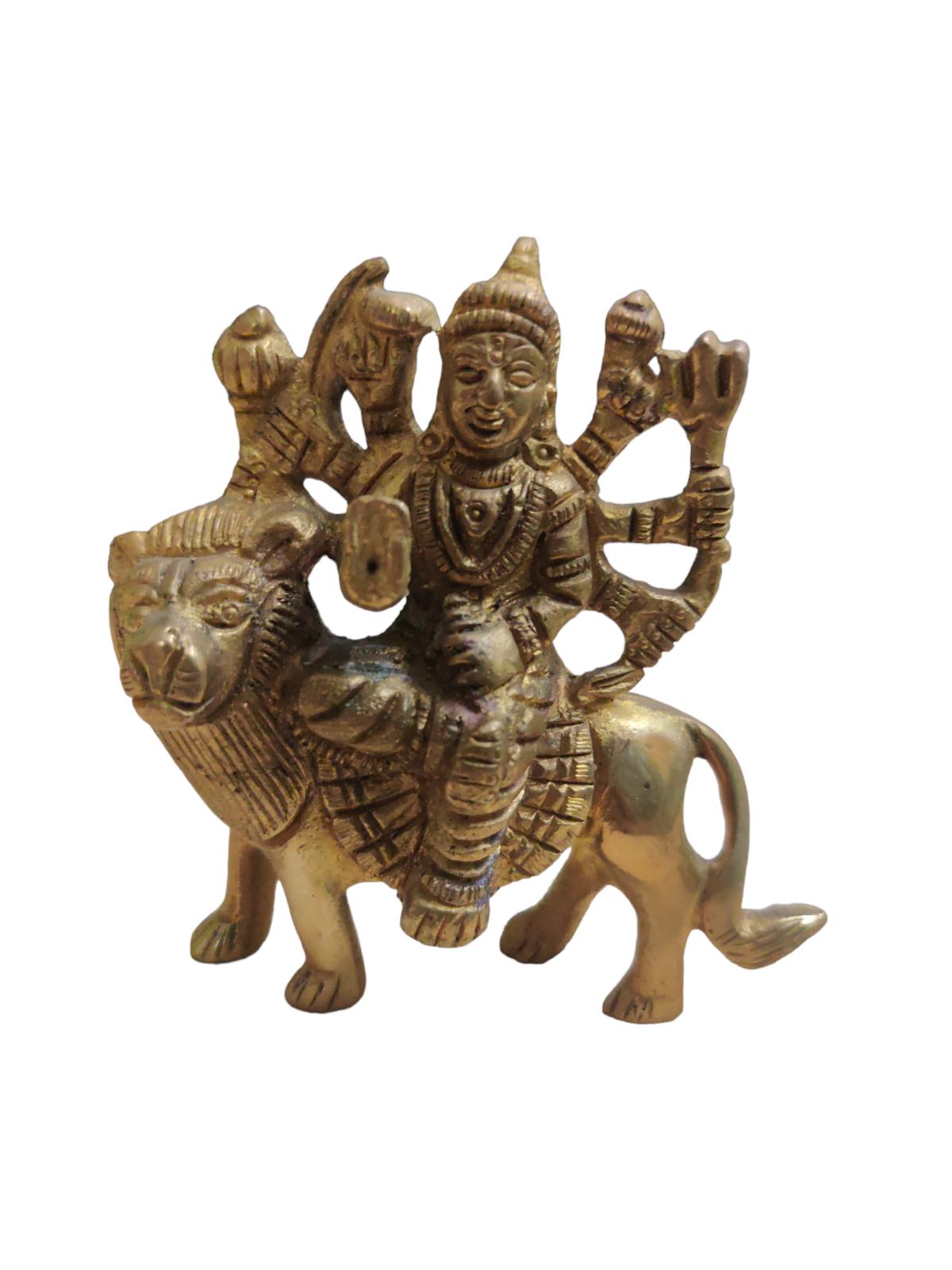 @ Indian Traditional Idol Sherawali Maa On Lion For Pooja Home And Temple Zr655-60%Off