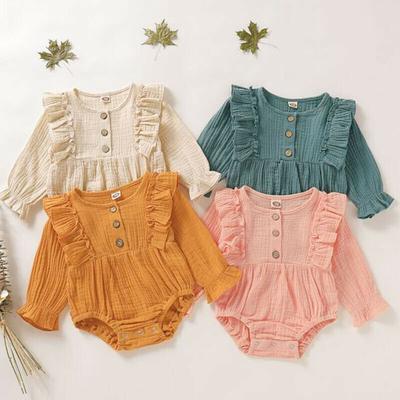 Toddler Infant Baby Boys/&Girls Long Sleeve Ruffle Romper Bodysuit Clothes