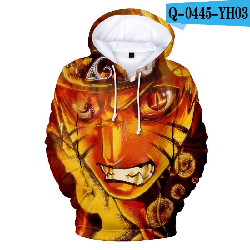 Naruto Sweatshirt Quarta e Sexta Geração 2024 Japonês 3D Com Capuz Para Homens Mulheres Crianças