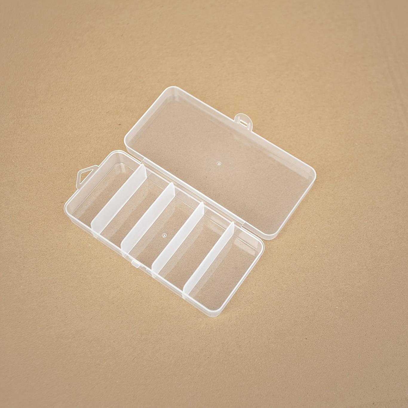 

5-Grid Transparent Storage Box DIY Handmade Parts Plastic Packaging Box,Dustproof Storage Box for Hair Clip and Small Accessorie прозорий
