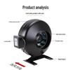 Turbocharged Brushless Centrifugal Silent High-Suction Duct Fan.