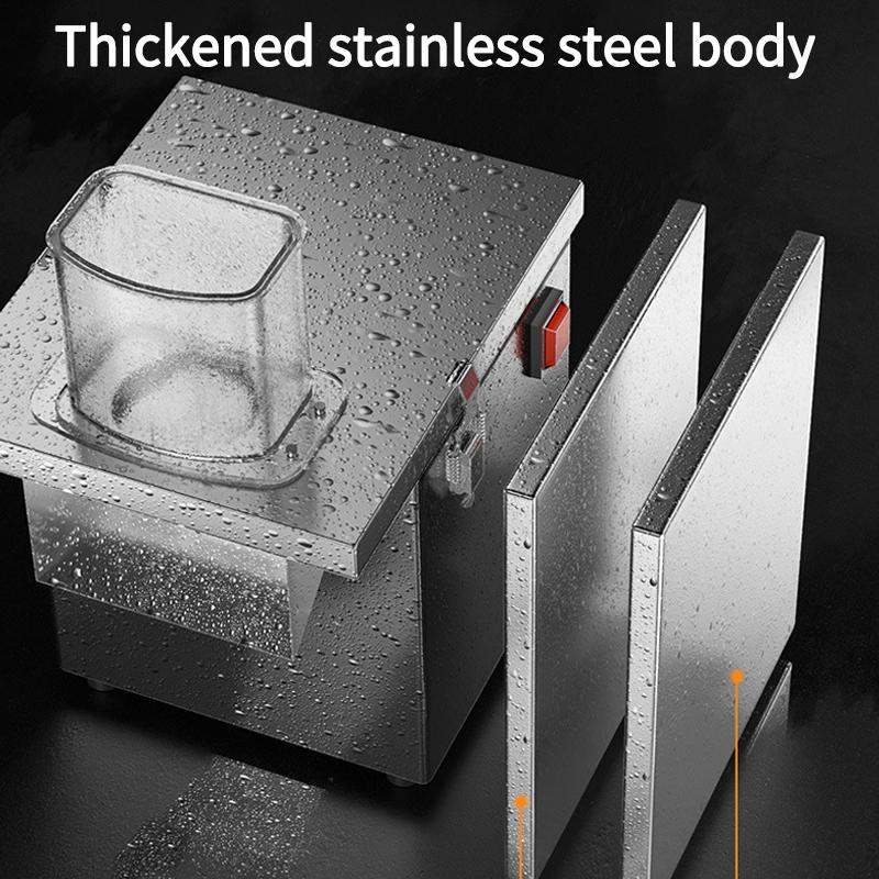 Multifunktionale Gemüsewürfel-Schneidemaschine Elektrischer Würfelschneider Kartoffel Zwiebel Karottenwürfelschneider Obst- und Gemüseschneidemaschine