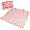 Picnic Blanket 140×190cm Beach Mat Washable Lightweight with Handle Red Checkered for Hiking Travelling Outdoor Camping Parks