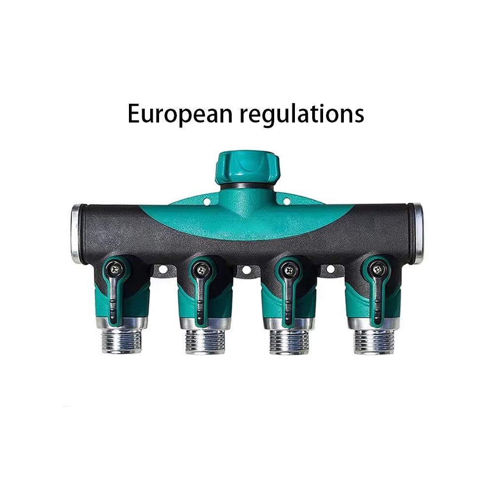 

4-Way Tap Connector 3/4 Plastic Garden Hose Splitter Drip Irrigation Water Connector for Agricultural New