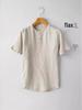 Men's Chinese Style Cotton Linen Short Sleeve Crew Neck T-Shirt - Lightweight, Loose Fit, Summer Top