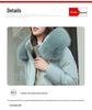 Warm Winter Fashion Jacket  Women Long Slimming Cotton Coat with Fur Collar Thickened
