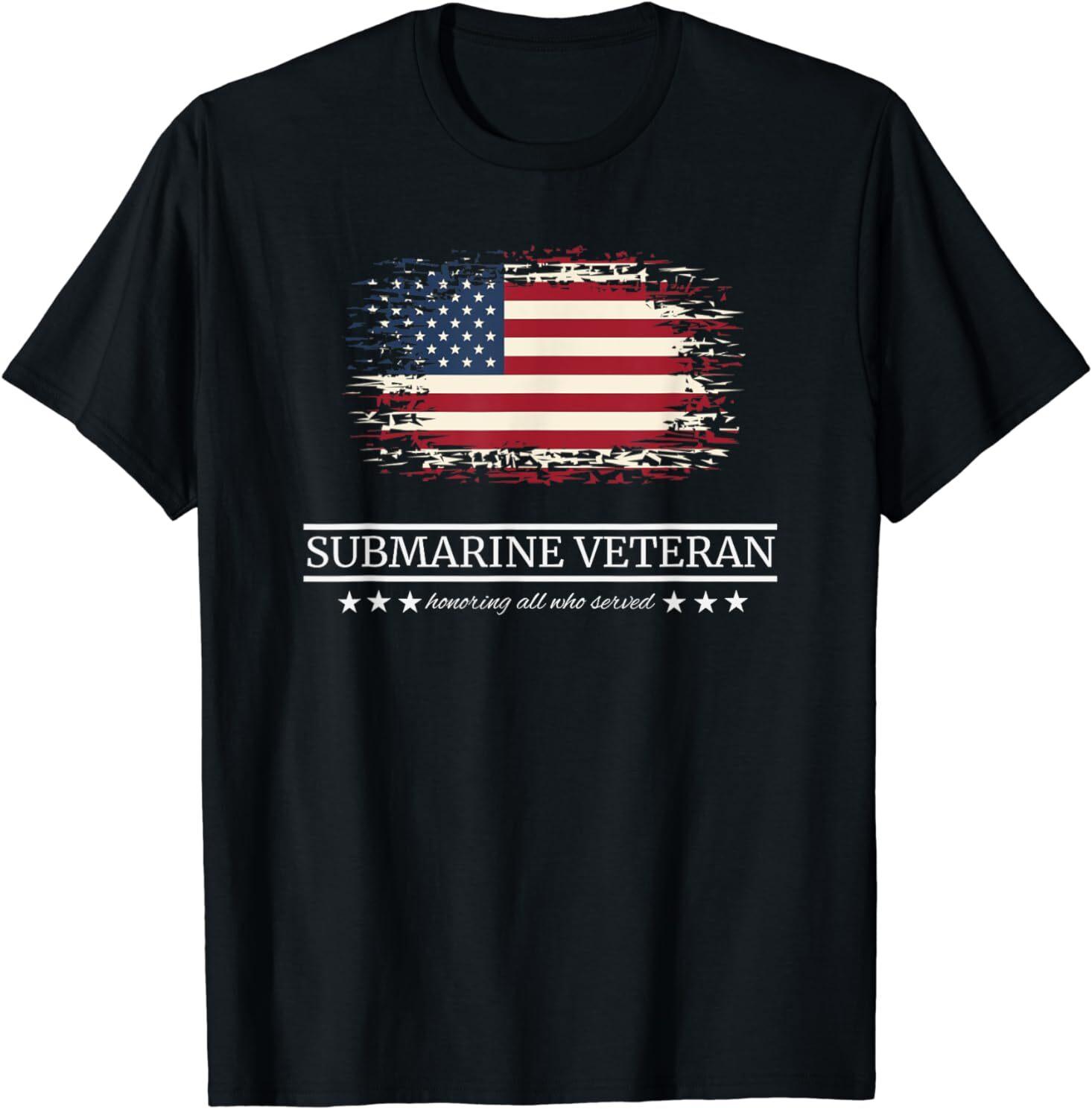 NEW LIMITED Vintage Submarine Veteran Silent Service Gift Tee T-Shirt Size S-3XL XXXL