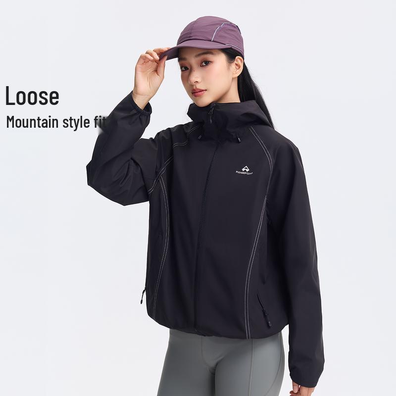 Pioneer Camp Contrast Stitch Water-Repellent Outdoor Jacket