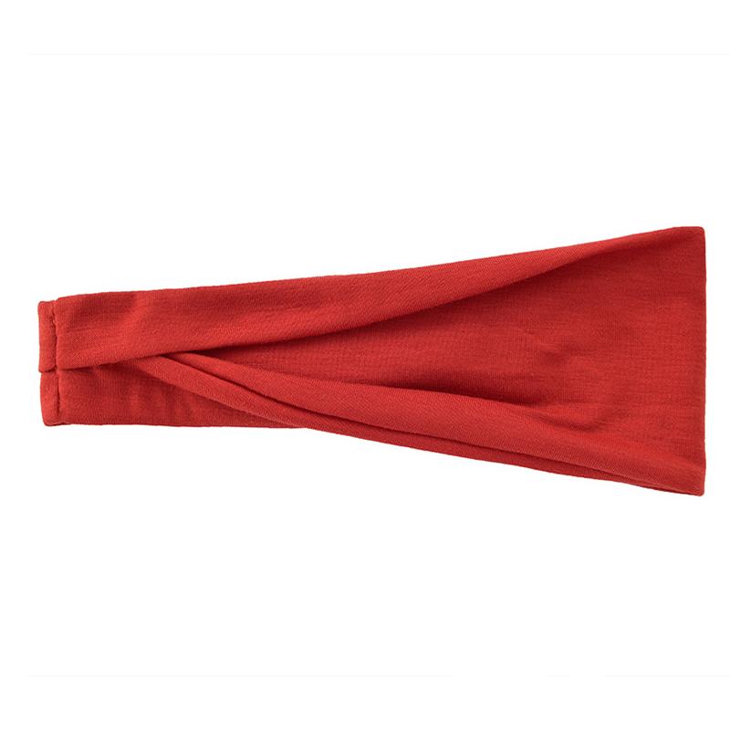 2024 New Women Solid Color Elastic Hair Bands Yoga Headband For Women Twist Cotton Wide Turban Knotted Headwrap Hair Accessories