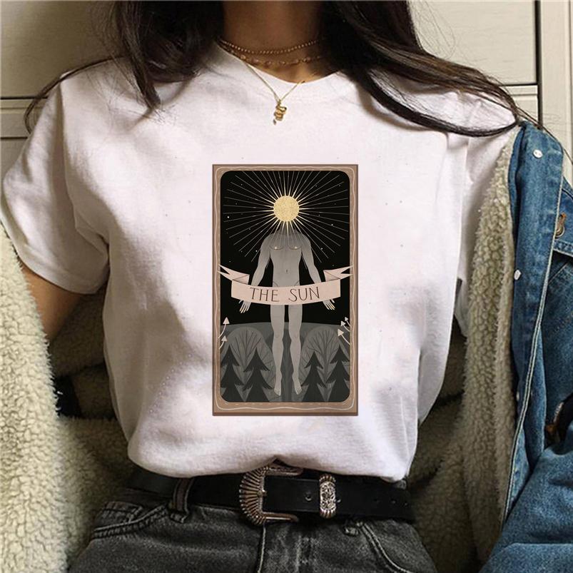 Summer Tshirt Female Tee Skull Cat Print Women Tshirt Punk Dark Grunge Streetwear Ladies Gothic Top Tshirts Harajuku Clothes Y2K