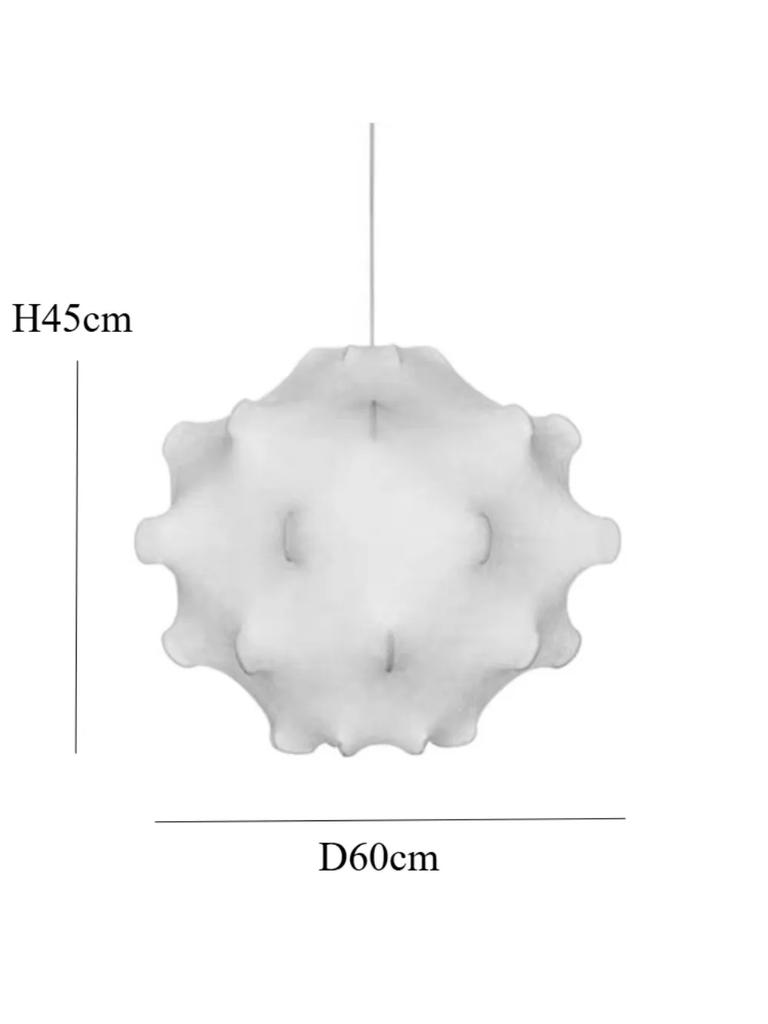 Modern Italian Designer Luxury Celling Light Decorative Silk Light Pendant Lighting Fabric Hanging Lamp Chandelier for Home