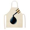 Fashion Makeup Apron  Lipstick Nail Polish Print, Kitchen Cooking Bib, Multiple Sizes Available