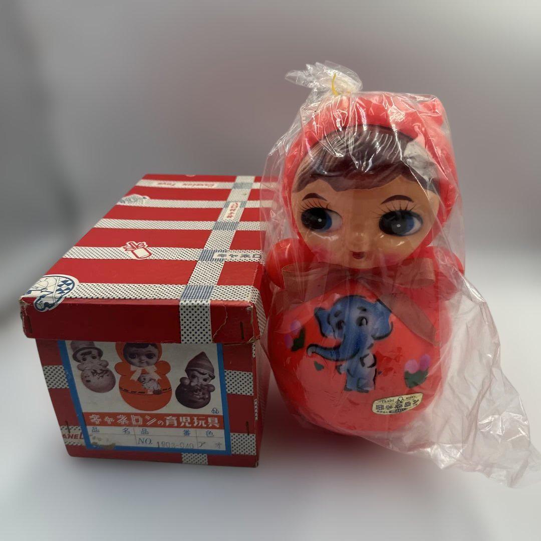 

[USED] Showa Retro Canelon Childcare Toy: Okiagari Koboshi