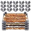 ABMH-Tray Stacker Set(16-Pieces) For Harvest Right Freeze Dryer-Enhanced Storage& Stability For Freeze-Dried Food