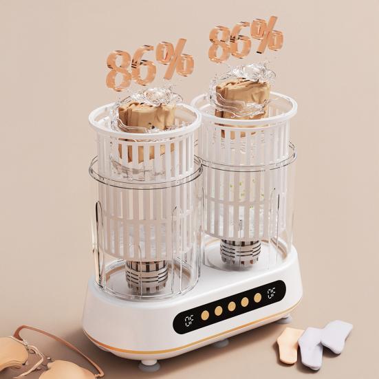 Yousheng Portable Mini Washer Dual Bucket Washing Machine for Socks Underwear Compact Laundry Cup for Dorm Travel Home Use