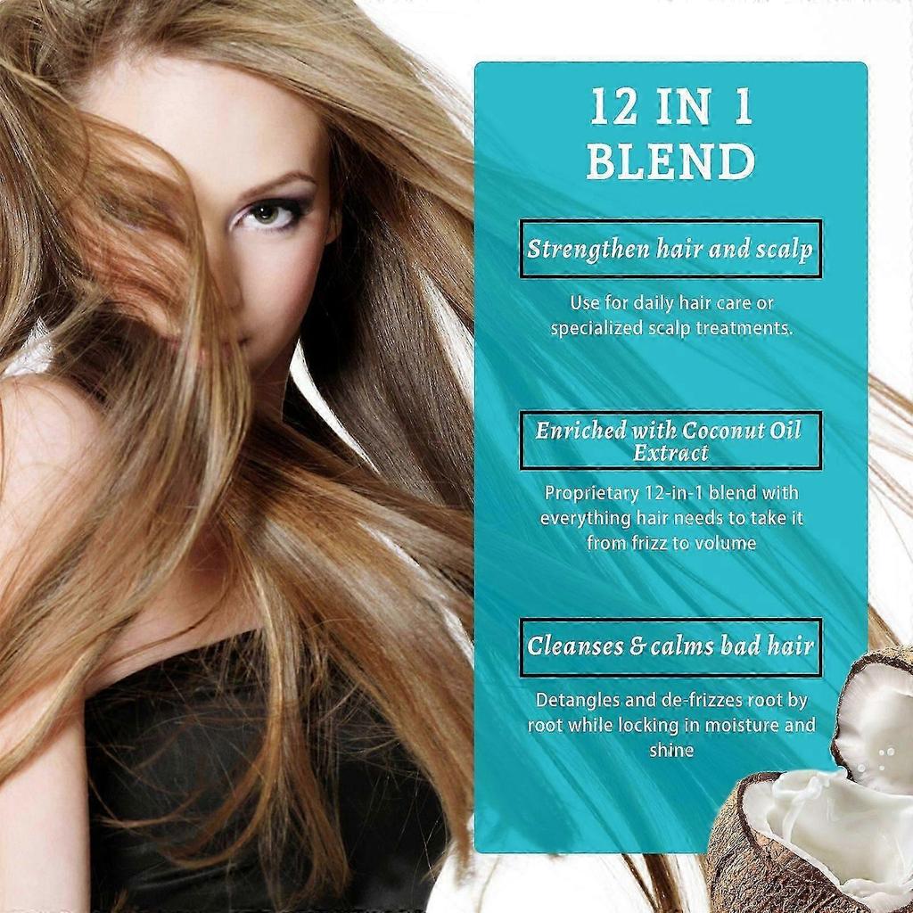 Anti-Frizz Argan & Coconut Oil Shampoo for Dry Damaged Hair  Moisture Repair, Strengthens & Prevents Split Ends, Nourishes Scalp, 100ml