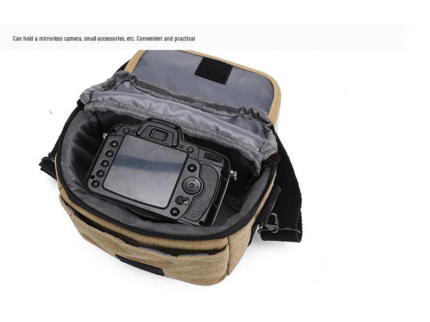 Sony Fujifilm Canon Nikon Retro Camera Shoulder Bag for Mirrorless & DSLR - Unisex Portable Design