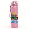 1PC Deep Purple Rock Band Group Cartoon Print 750ml Portable Sports Water Bottle Leakproof Gym Outdoor Travel Drink Cup
