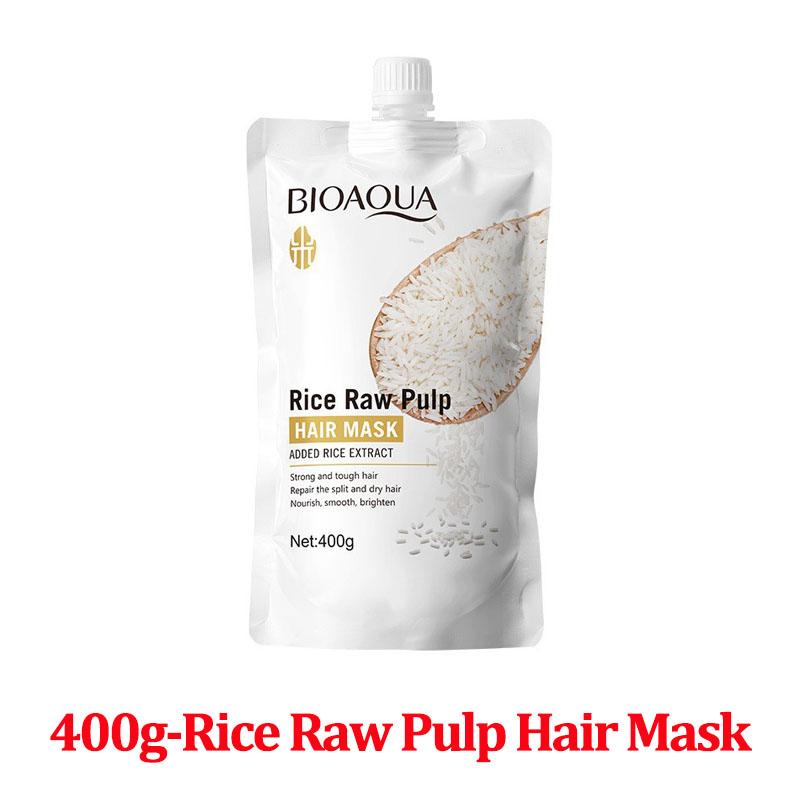 400g Magiczna Maska Keratynowa do Włosów 5 Sekundowa Naprawa Zniszczonych Puszących się Włosów Miękkie Gładkie Błyszczące Ryż Nawilżająca Pielęgnacja Włosów