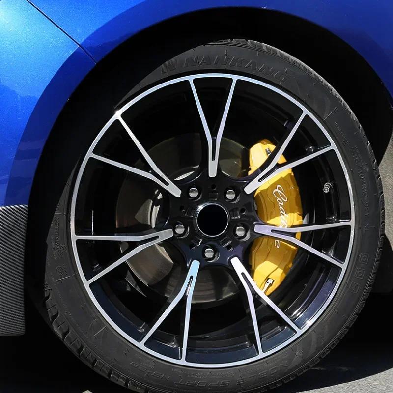 Pro Cadillac ATS BLS CT4 CT5 CTS ESCALADE EXT STS XLR XT4 XT6 XTS 6ks Vinylové samolepky na brzdové třmeny auta Dekorativní samolepky na pneumatiky a brzdy