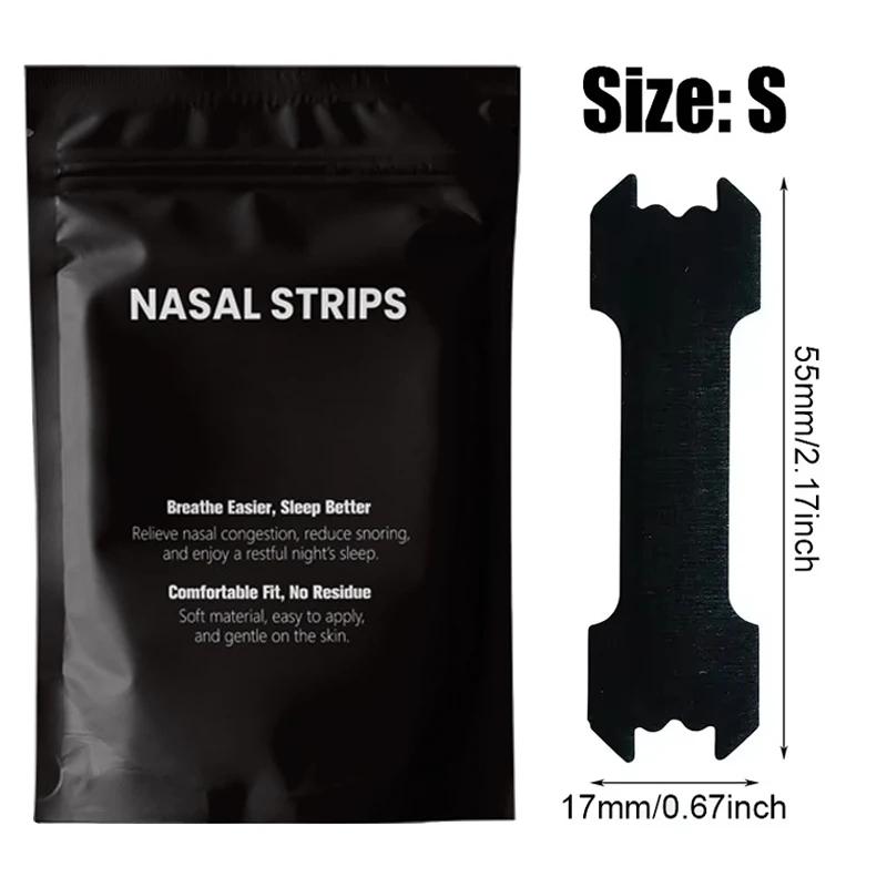 90/60/30PCS Black Nose Strips Extra Strength Nasal Strips Better Sleeping Non-Invasive Anti Snoring Strips for Adult and Child