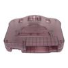 for N64 Translucent Case Replacement Retro Video Game Console Protective Shell Rose Purple