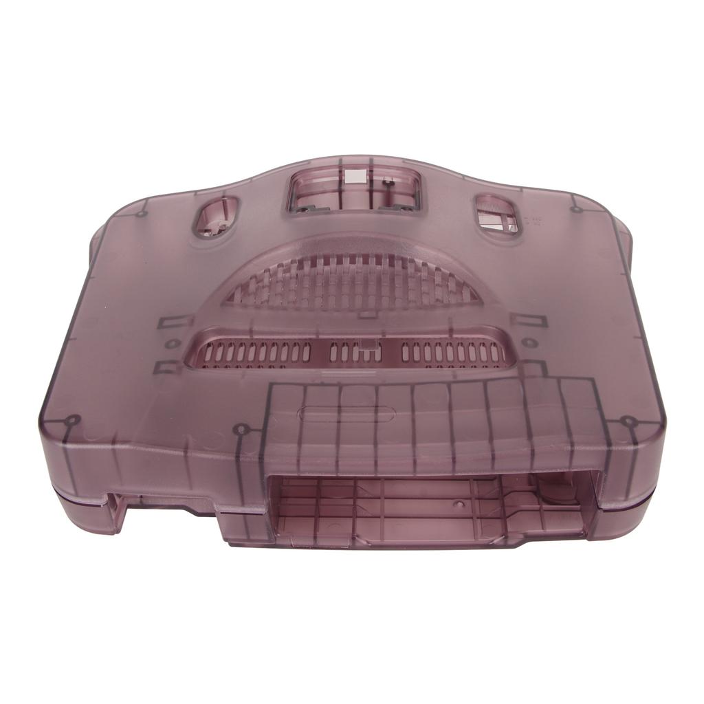 For N64 Translucent Case Replacement Retro Video Game Console Protective Shell Rose Purple