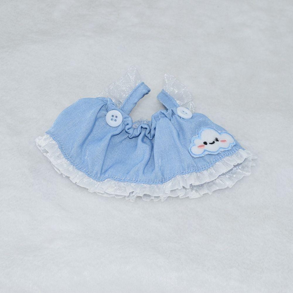 Cowboy Cotton Doll Denim Strap Skirt Doll Accessories Cotton Doll Idol Dolls Overalls As Kids Gift