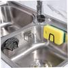 1 Pieces Sponges Holder Kitchen Drain Stainless Steel Rack Self Adhesive Storage Holder Wall Hook Kitchen Tool Wholesale