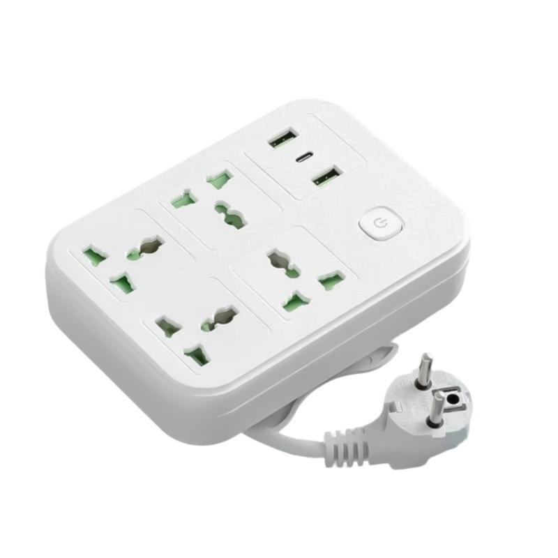 Wall Socket Electrical Power Strips USB Charging Port Electrical Socket Extension Cord for Home Office and Travel