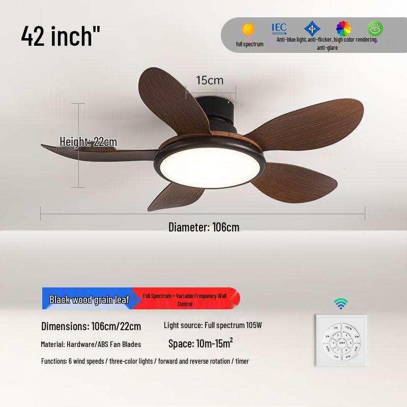 2024 High-Power Ceiling Fan with Integrated Chandelier for Bedroom, Dining, and Living Room