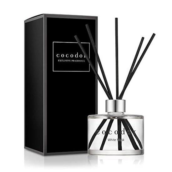 Difusor de Assinatura COCODOR Musk Branco 200ml Varetas Fragrância para Ambiente Purificador de Ar Quartos Presente