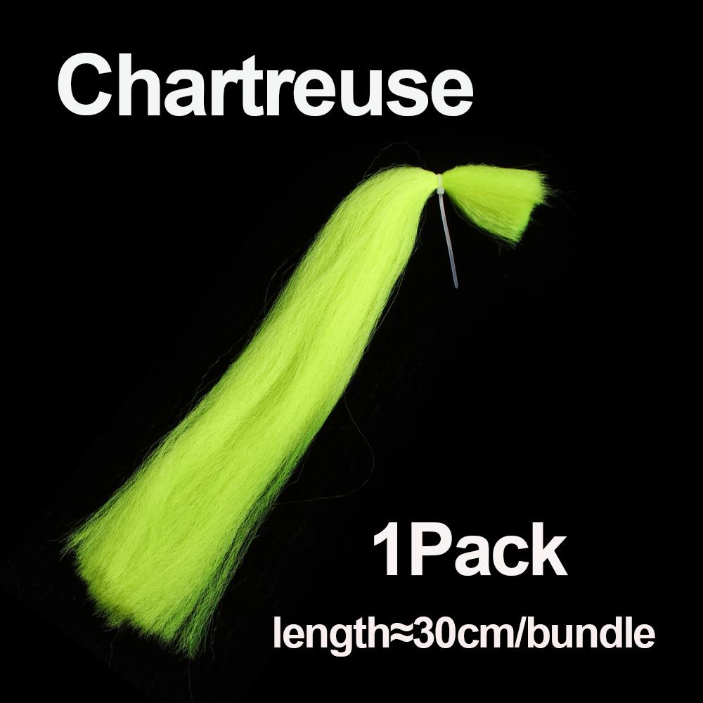 1 Pack 30Cm Crimped Kinky Minnow Fiber Streamer Fly Fibers Bucktail Jig Head Tying Material For Fly Fishing Trout Pike Bass Lure