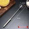Stainless Steel Semi-Automatic Rotating Whisk for Baking - Manual Press Egg Beater