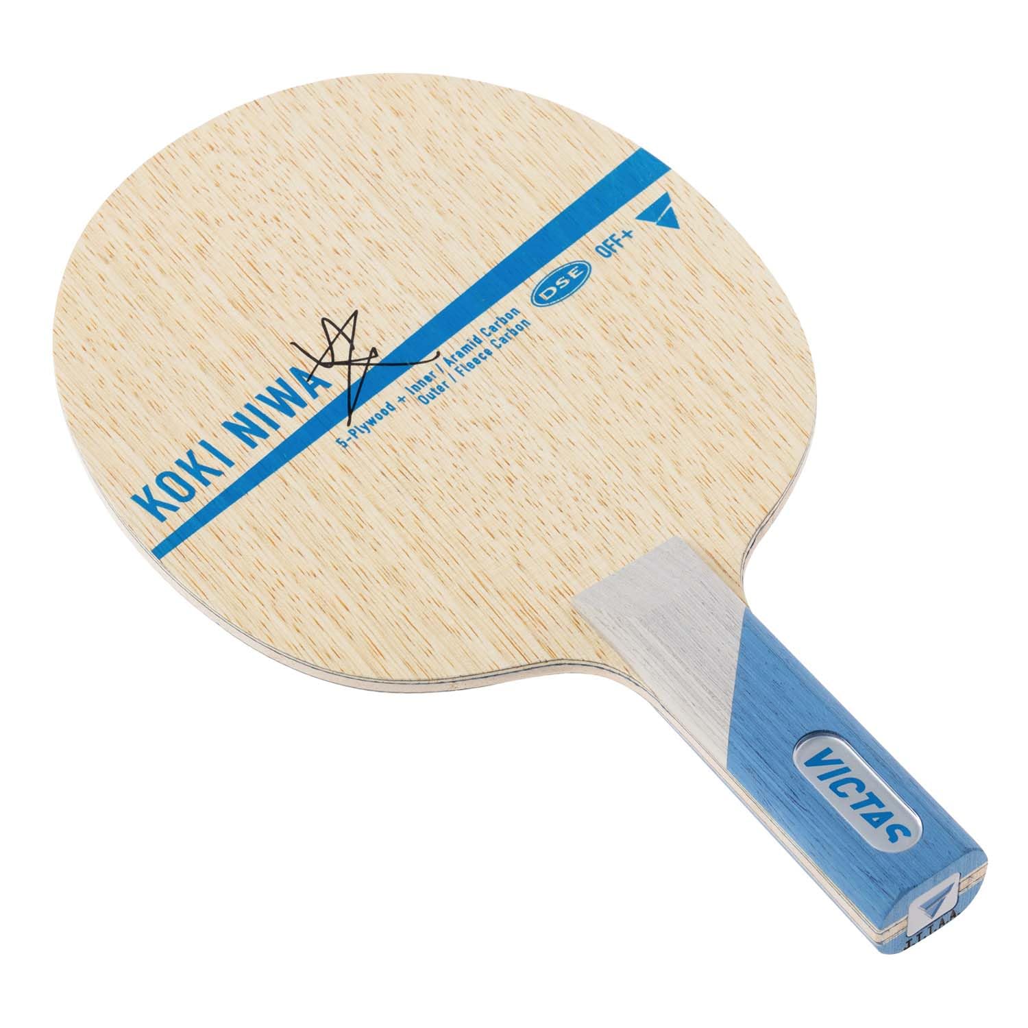 VICTAS Table Tennis Koki Offensive Special Used by Koki 027805 Racket, Niwa, Shakehand, Style, Material, Niwa, Straight,