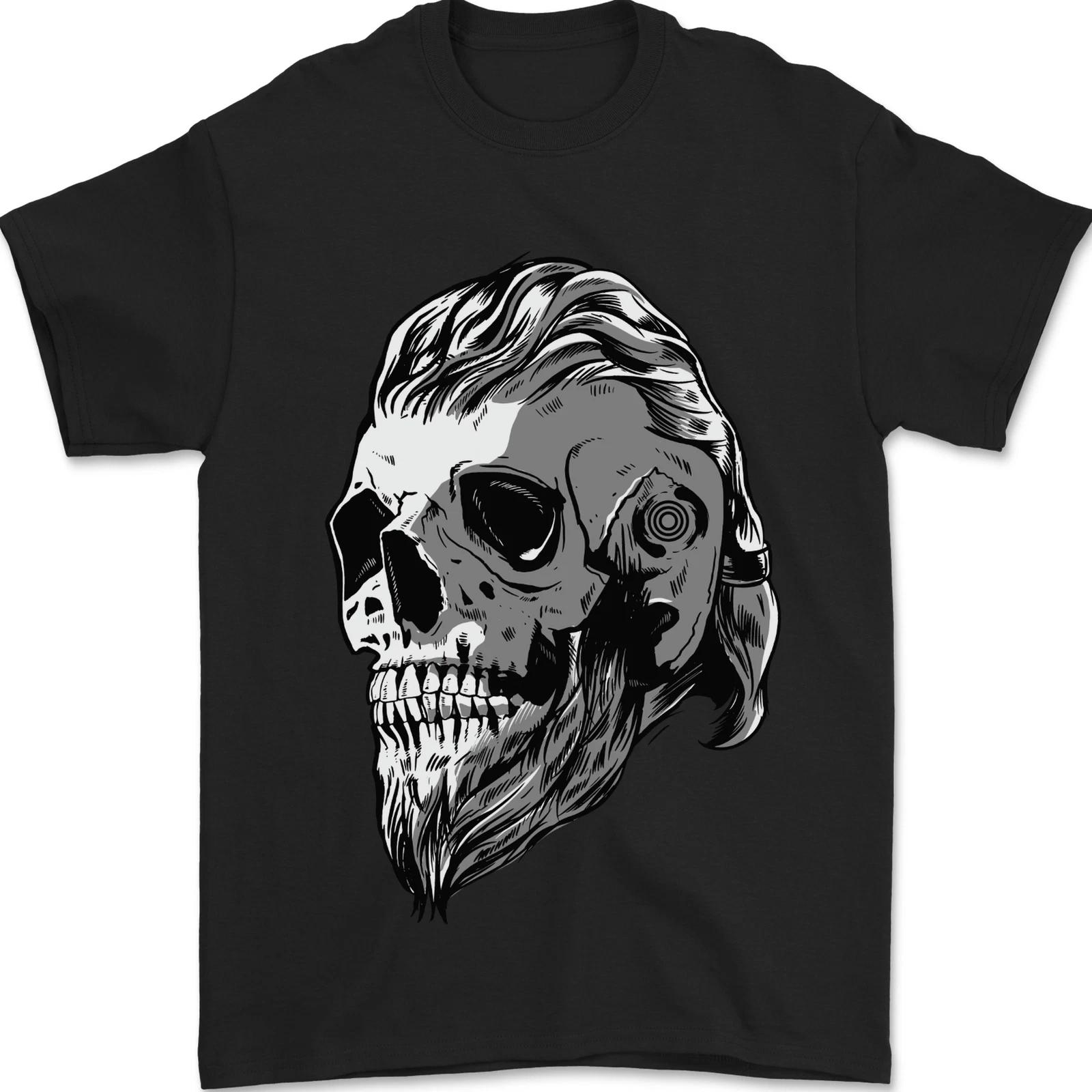 Odin Viking Skull Skull Mens T-Shirt 100% Cotton XL